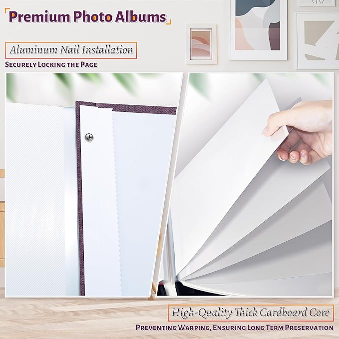 Artfeel Photo Album Self Adhesive Scrapbook, 60 Pages Large Photo Book - Image 4