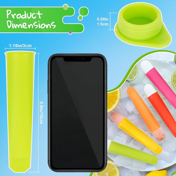 RAINFLOW 8 PCS Silicone Popsicle Molds - Image 3