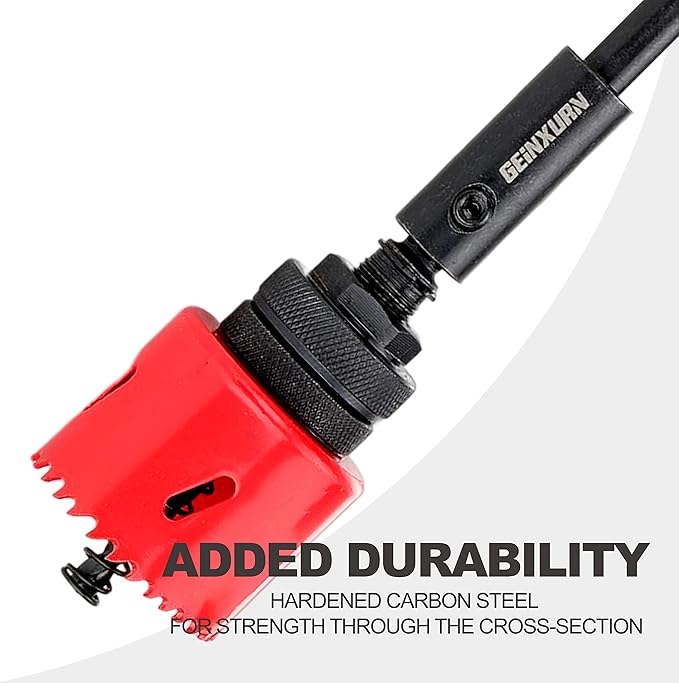 Tools Hole Saw Extension Chuck, 10-Inch x 3/8-Inch Hex Shank Reducing Locking Impact Extension