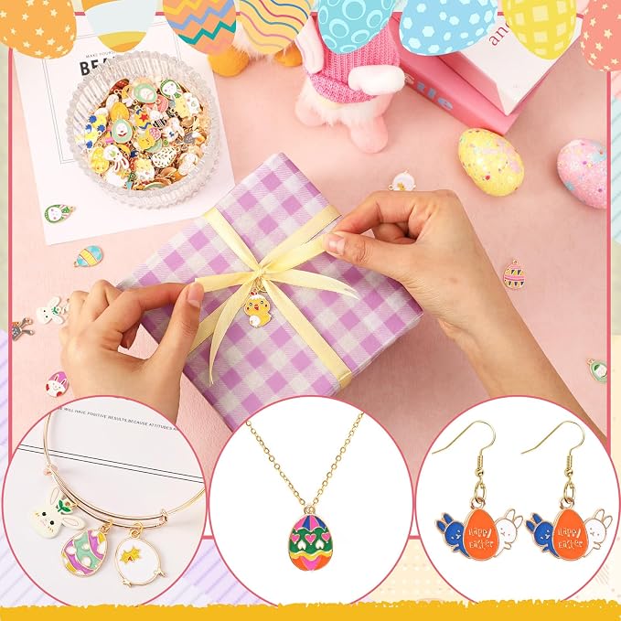 SANNIX 350pc Easter Charms for Jewelry Making - Image 5