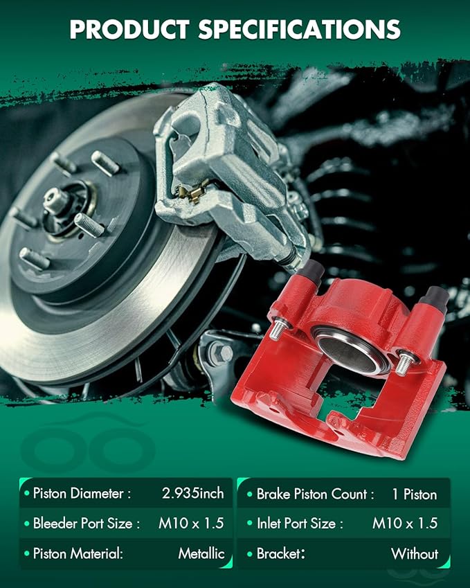 SCITOO Front Right/Front Left Disc Brake Caliper 184299 Fit For Cadillac 1990-1993 1997-2000 For Chevrolet 1988-2002 For Dodge 1994-1999 For GMC 1988-2002(Only 1 Brake Caliper)