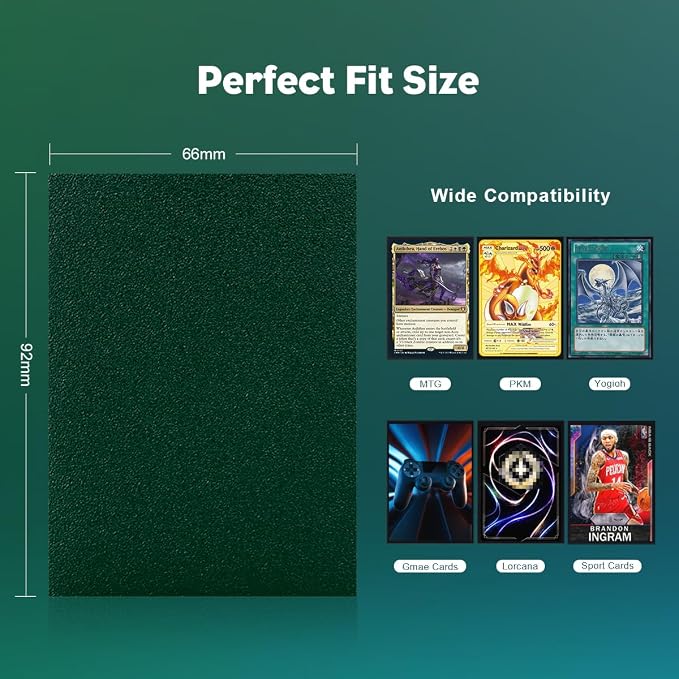 Power Green Dual Matte Card Sleeves, Katomula Card Sleeves - Image 3
