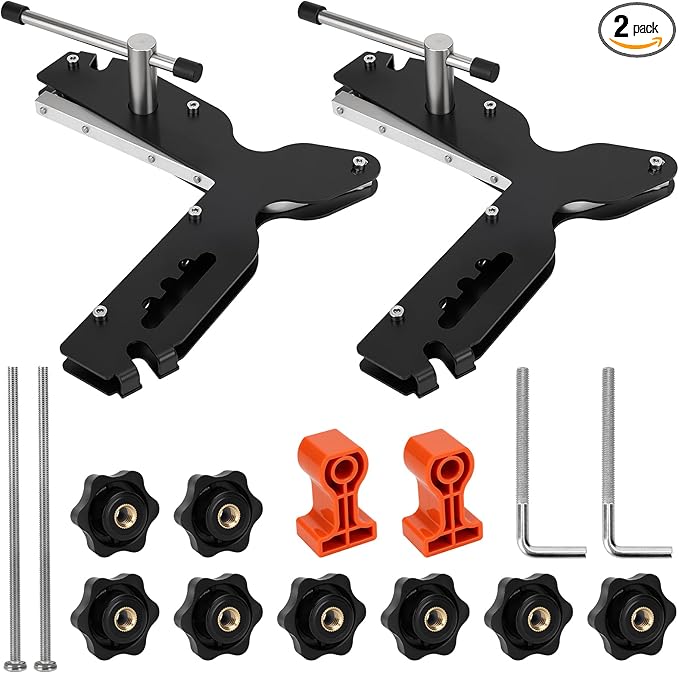 Upgraded Miter Max Corner Clamps,Heavy-Duty Miter Clamps for Woodworking,Making Window Casing, Making Door Casing, Picture Frames,Cabinet Trim,Crafting Projects and More-Stronger & Easier to Use,2PCS