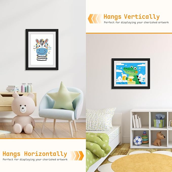 8 Pack Kids Artwork Frames Changeable 8.5 x 11 Inch Children Art Projects - Image 4