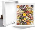 VOKOY 2 Pack 8" x 10" Shadow Box Frame, Wooden White Hollow Photo Frame by VOKOY