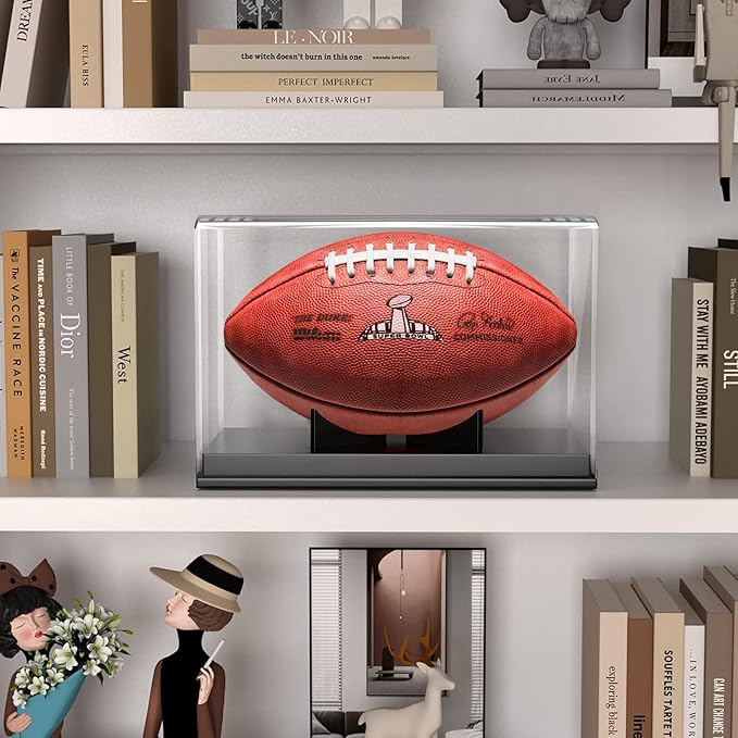 KKU Football Display Case, Acrylic Football Case Display Case Autographed - Image 3