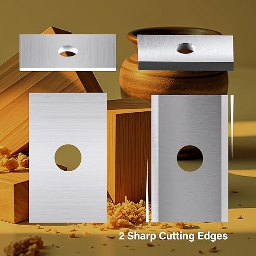 20mm Square Carbide Inserts Cutters Replaceable Knives Blades 20×12×1.5mm-35° for Flush Trim Router Bit Woodworking Spiral/Helical Planer Cutter Head or Lathe Turning 10pcs