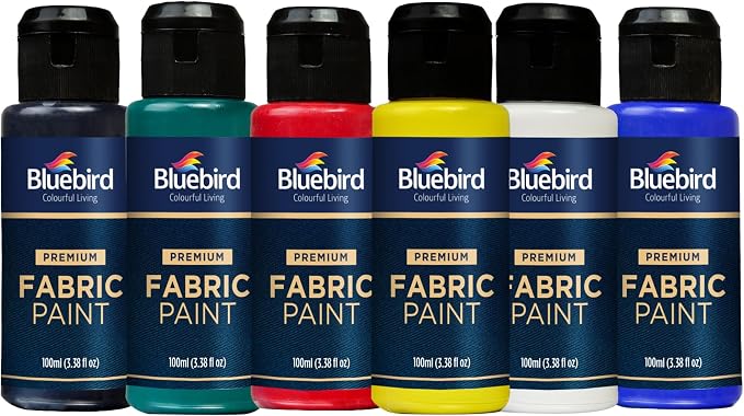 BLUEBIRD Fabric Paint, Lemon Yellow, 3.4 Fl Oz, Permanent Fabric Paints - Image 5