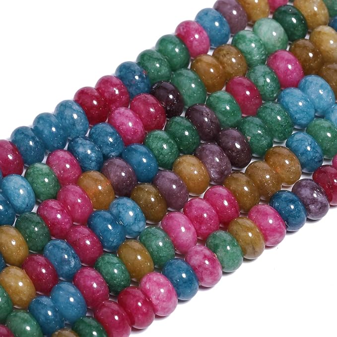 Songxi 5x8mm Natural Tourmaline Stone Rondelle Beads, Gemstone - Image 7