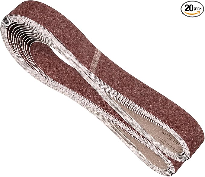 20 Pcs Sanding Belts 2 x 72 Inch 40 Grit Aluminum Oxide Abrasive Sandpaper for Belt Sander Metal Grinding Wood Working Weld Rust Removal