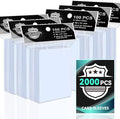 2000PS Soft Card Sleeves for Standard Trading Cards, Sturdy Trading Cards by VKshop