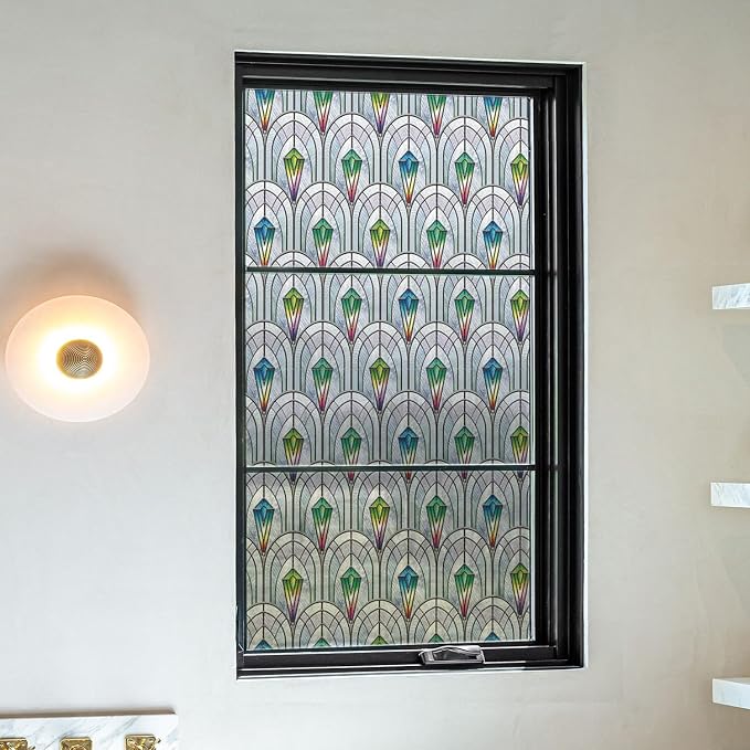 3D Vintage Stained Glass Window Film - Image 3