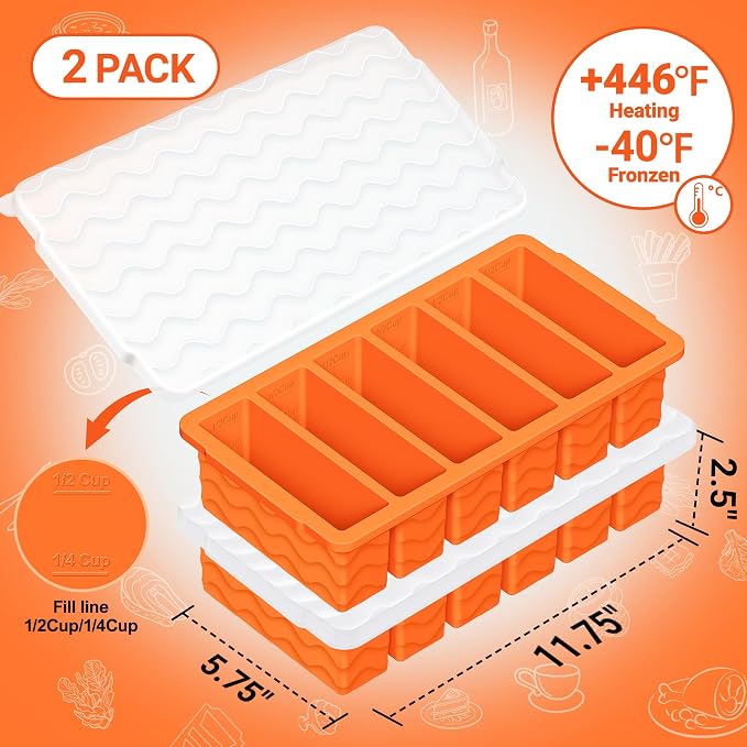 1/2 Cup Silicone Freezer Molds - Image 2