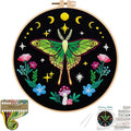 Nuberlic Moth Embroidery Kits for Beginners by Nuberlic