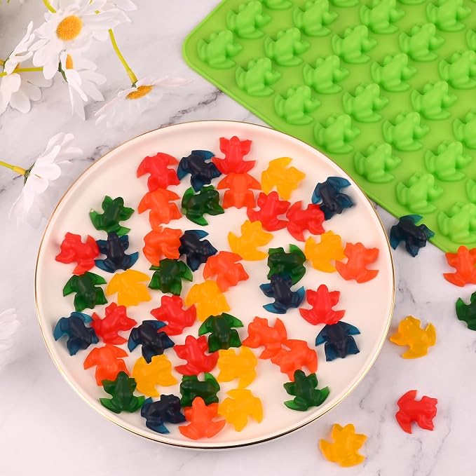 Sakolla Mini Frog Candy Molds, 100 Cavities Silicone Molds - Image 6