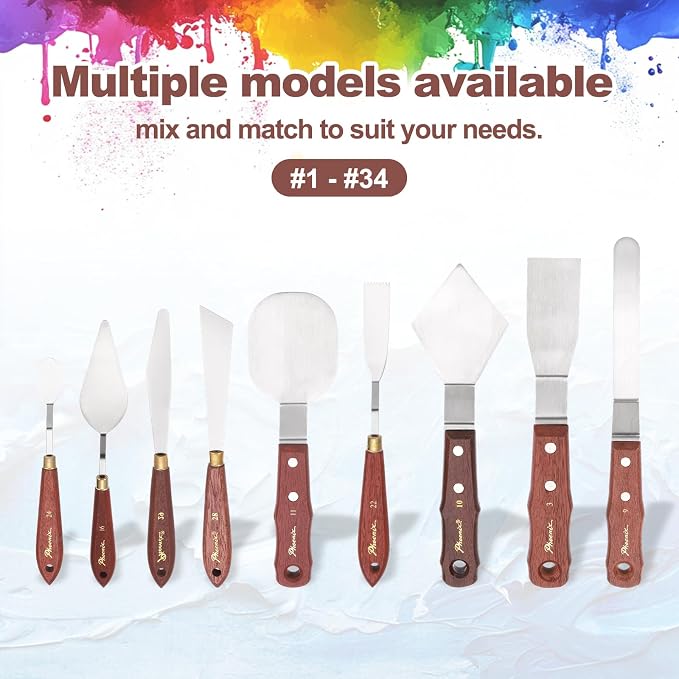 MECCANIXITY Pack of 1 Palette Knife No.24, 7.5" Long Palette Knives - Image 5