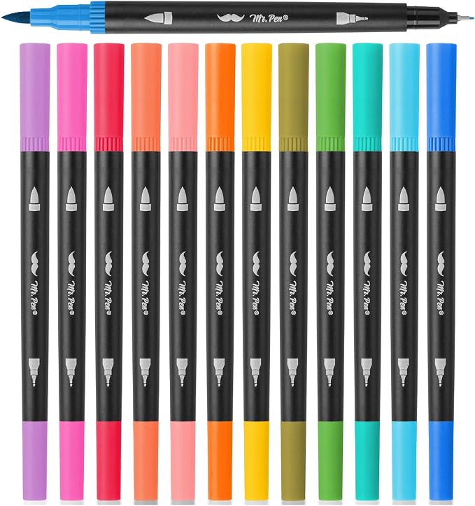 Mr. Pen- Dual Tip Brush Pens by MrPen