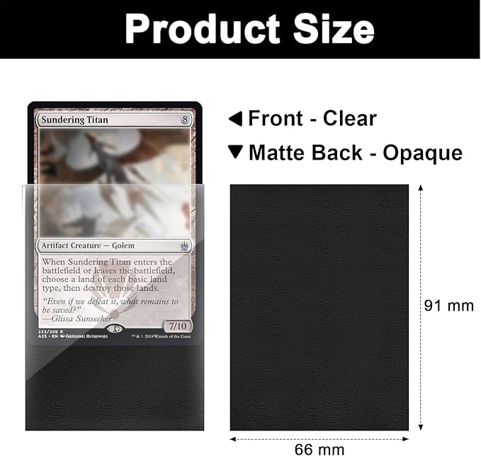 Fabmaker 200 Pack Card Sleeves, Compatible - Image 2