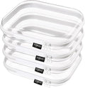 YQBRAO 4-Pack Clear Diaper Bag Organizer Pouches, 1.2mm Ultra-Thick PET Travel by Unknown