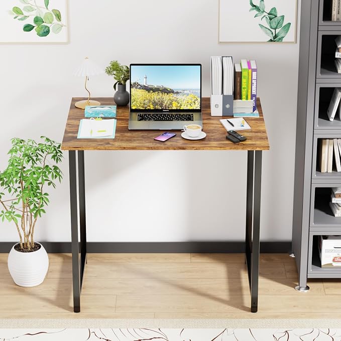 PayLessHere | 32 Inch Computer Desk | Brown | Office Desk - Image 7