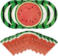 40Pcs Watermelon Birthday Plates and Napkins Set Disposable Fresh Fruit Melon by CRINSLY
