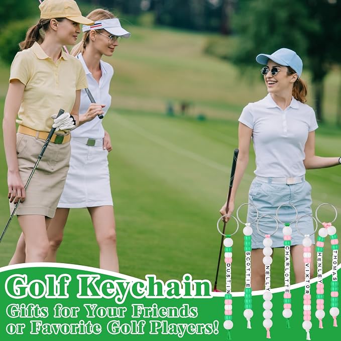 Landical 564 Pcs Golf Keychain Making Kit DIY Golf Bead Keychain Set Craft - Image 3