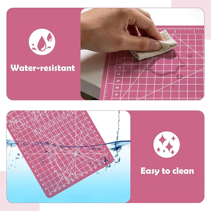 Sewing Cutting Mat 8in x 6in, Small Self Healing Cutting Board A5 Rotary - Image 5