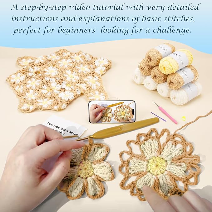 Noocro Crochet Kit for Intermediate or Advanced Levels, Complete Craft Kit for - Image 5