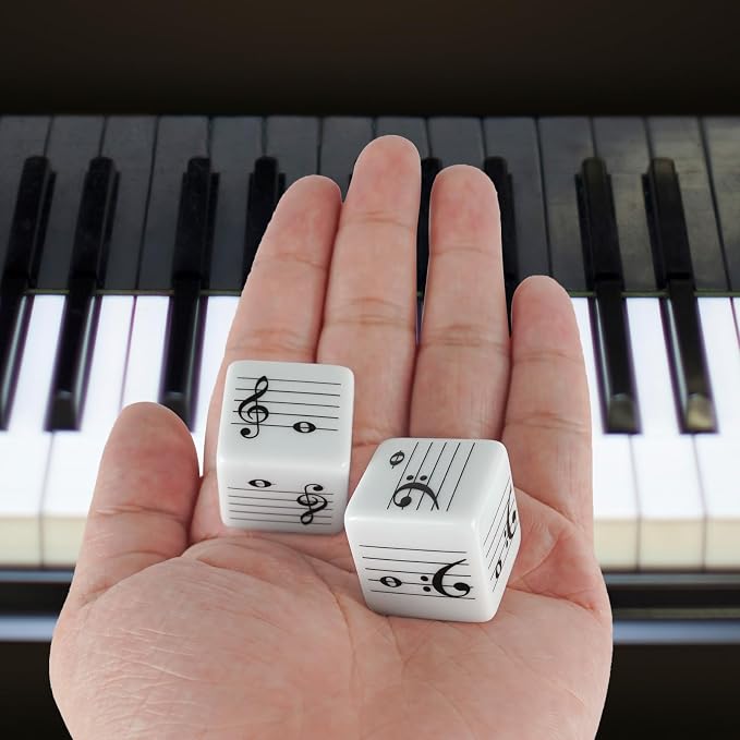 oyeftp Fun Five-Line Staff Music Note Dice - Image 3