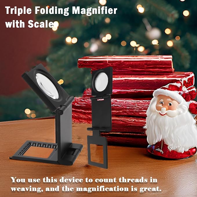 Rongon Pocket Magnifier Small Folding Magnifying Glasses 10X 28mm Mini Jewelers - Image 4