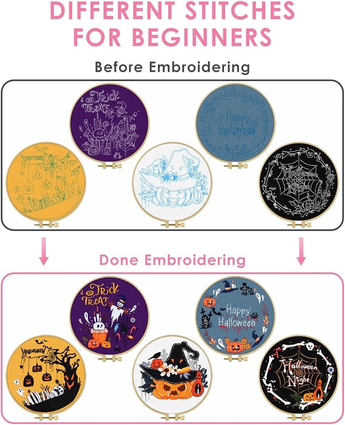 TINDTOP Halloween Embroidery Kit - Image 3