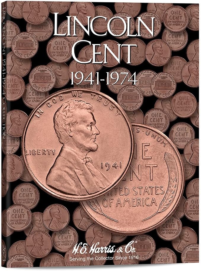 H.E. Harris & Co US Lincoln Cent Coin Folder 1941 – 1974 Volume 2 #2673 by Unknown