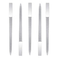 5 PCS Diamond Nail File Double Sided Metal Fingernail Manicure Files for Polish Nail, Removes Nail Ridges 7 Inches