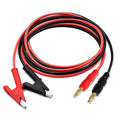 Banana Plug to Crocodile Clip Test Leads Wire Cable 12AWG Alligator Clip Test Probe Cable 4mm Banana Plug Test Leads 5.9 ft for Multimeter and Battery Testing(X-Y 12A 1.8m).