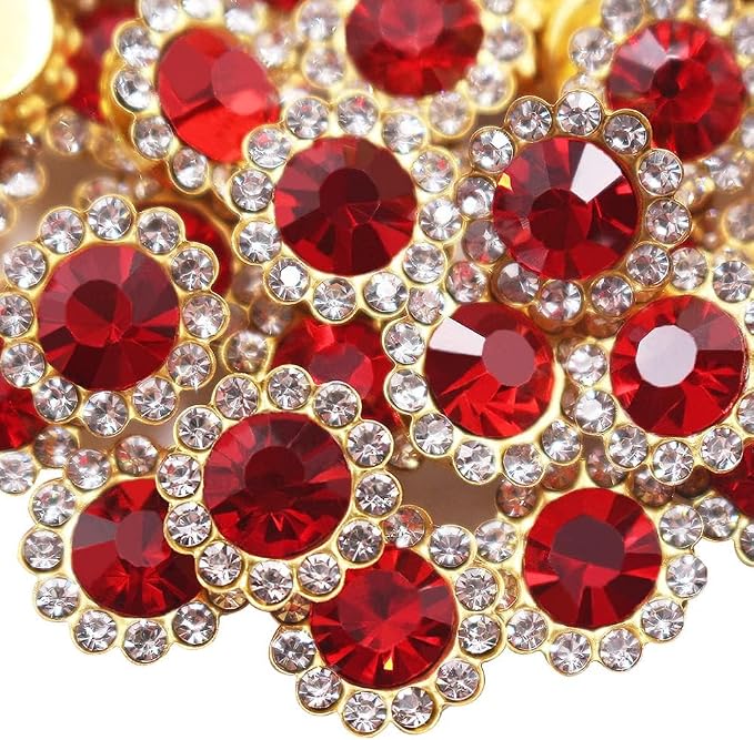 200 PCS 12MM Crystal Glass Sew on Rhinestones Jewels Gems by Unknown