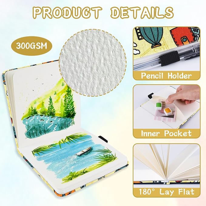 5x5 Handy Portable Handmade Cloth Fabric Hardcover Sewing Binding Travel - Image 4