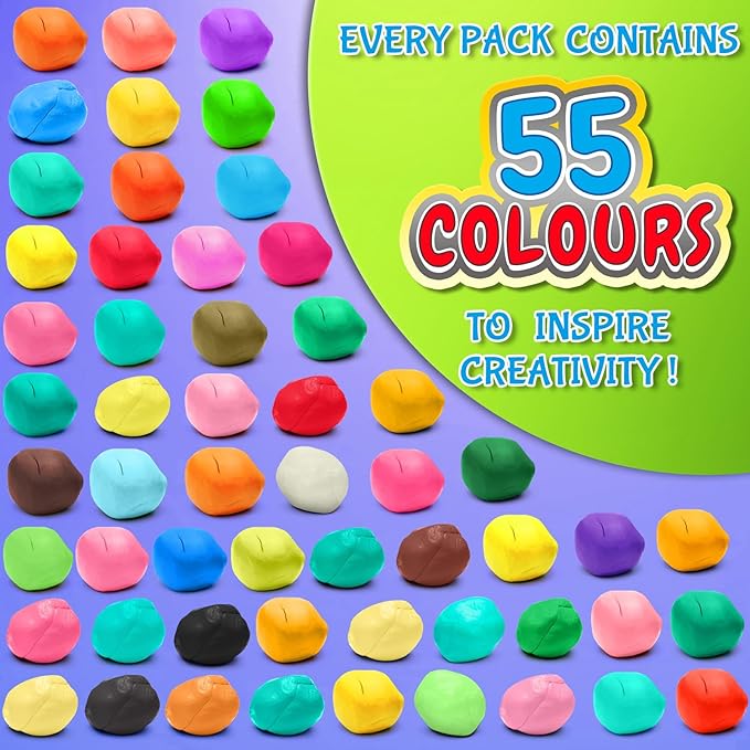 Modeling Clay Kit, 55 Colors Air Dry Clay | DIY Molding Clay - Image 2