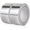 BOMEI PACK Adhesive Aluminum Foil Heat Shield Tape 2 Pack Barrier Fiberglass Thermal Insulation Reflective Material High Temp Protection (2 inch)