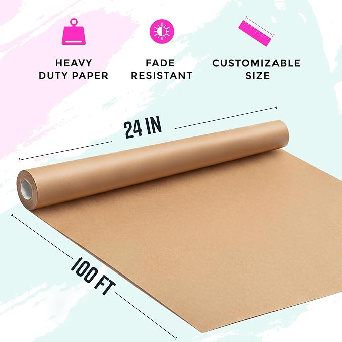 Bryco Goods Brown Kraft Paper Roll - Image 2