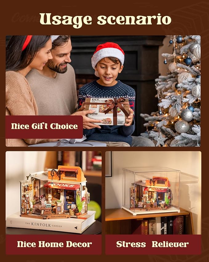 Rowood Miniature House Kit, Mother's Day Mini House Building Kit - Image 3