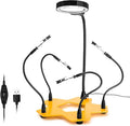 KOTTO LED Lighted Magnifying Third Hand Soldering PCB Holder Tool Five Arms by KOTTO
