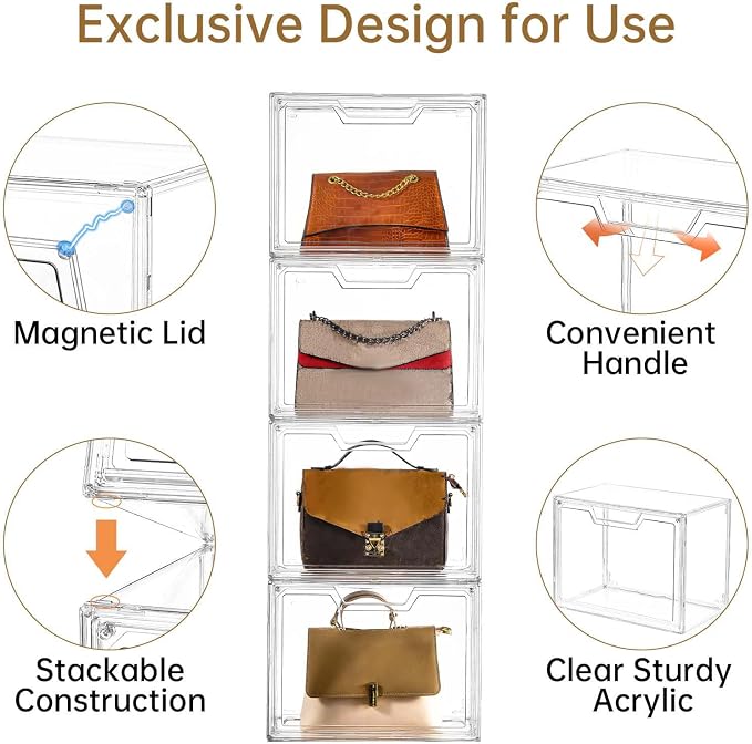 Stackable Acrylic Display Case, Storage Boxes/Bins - Image 3