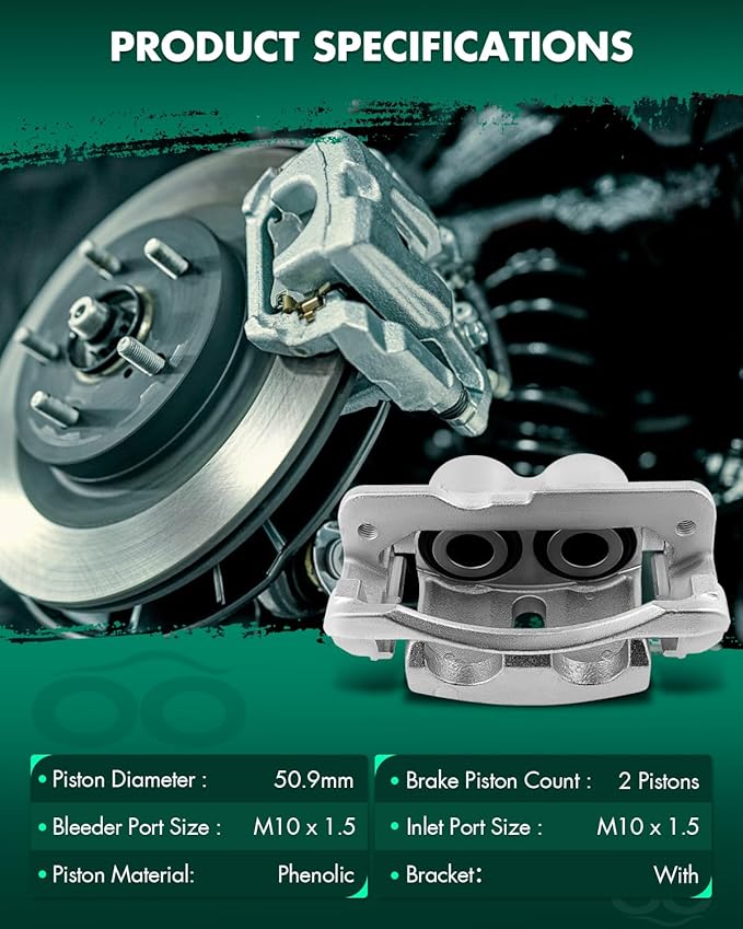 SCITOO Front Right Brake Caliper With Bracket 18-B4728 Compatible For Cadillac 02-06 For Chevrolet 99-13 For GMC 99-13 For Hummer 03-09