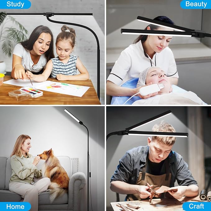 LED Floor Lamp, 18W/2000LM Bright Reading Floor Lamp - Image 6