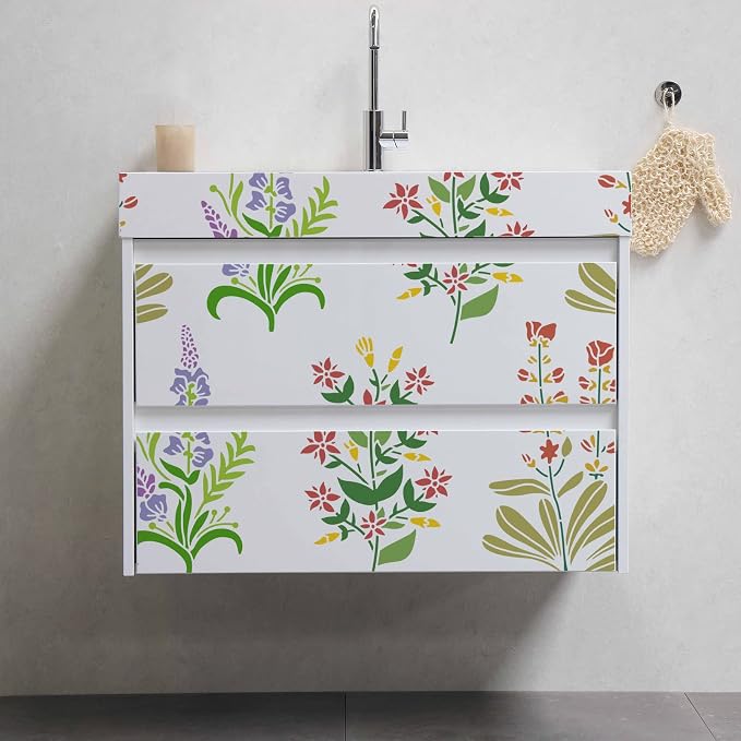 ORIGACH 6 Pcs Field Flowers Stencil - Image 5