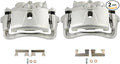 SCITOO 18B4814 18B4815 Rear Left & Right Disc Brake Calipers w/Bracket Fit For Chev For Silverado 3500 2001-2006,For GMC For Sierra 3500 HD 2007-2010, Double Pistons