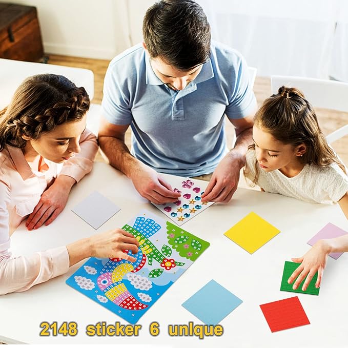 LZHZH Mosaic Sticker Art for Kids - Image 3