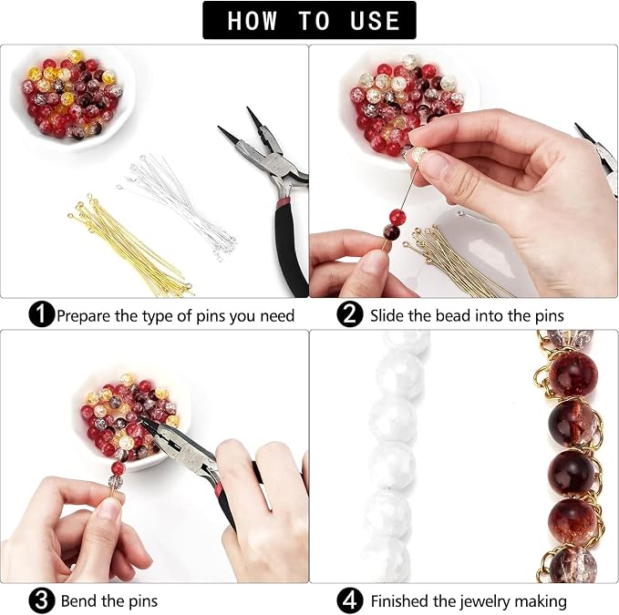 200 Pcs 70mm/2.76 Inch 21 Gauge Eye Pins - Image 5