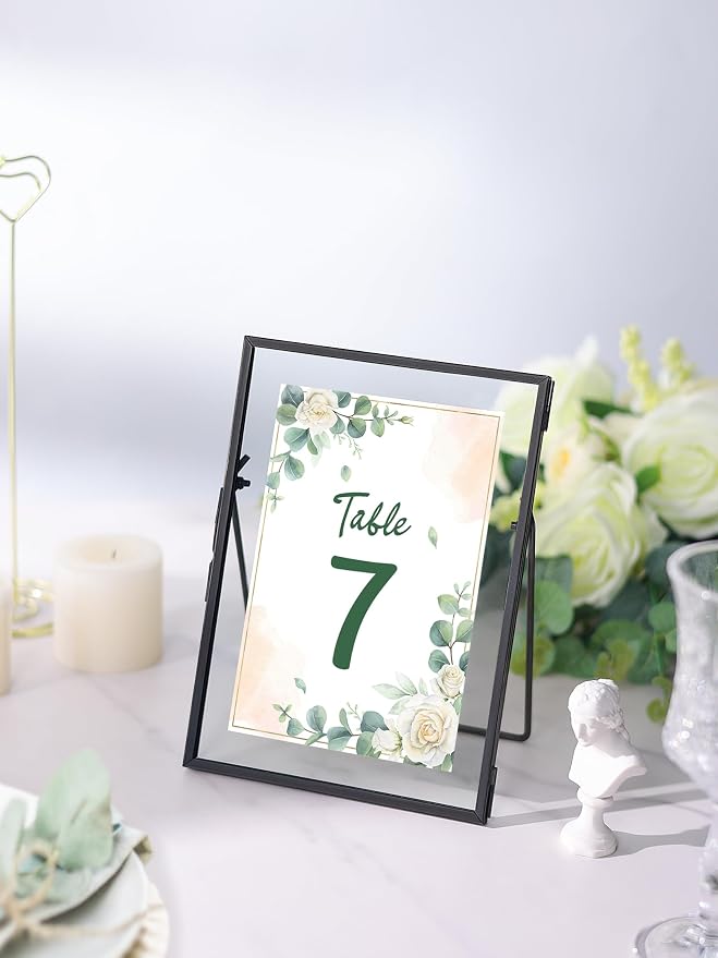 REDHUGO Glass Pressed Flower Frame Handmade, Floating Picture Frames - Image 7