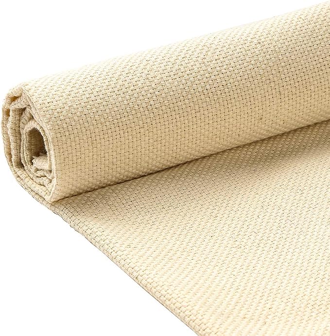 Pllieay Tufting Cloth Punch Needle Fabric, Embroidery Fabric, Monks Cloth by Pllieay